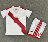 Peru 2026 White/Red Home Kids Jersey Set