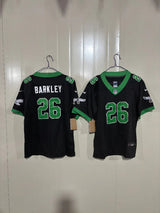 Philadelphia Eagles 25/26 Barkley #26 Black/Green NFL Game Kids Jersey