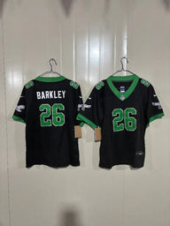 Philadelphia Eagles 25/26 Barkley #26 Black/Green NFL Game Kids Jersey