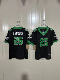 Philadelphia Eagles 25/26 Barkley #26 Black/Green NFL Game Kids Jersey