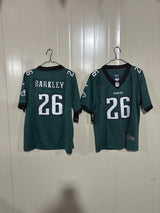 Philadelphia Eagles 25/26 Barkley #26 Green/Black NFL Game Kids Jersey