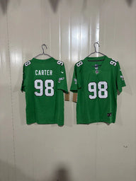 Philadelphia Eagles 25/26 Carter #98 Green NFL Game Kids Jersey
