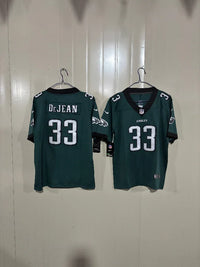 Philadelphia Eagles 25/26 DeJean #33 Green/Black NFL Game Kids Jersey