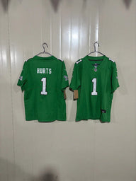 Philadelphia Eagles 25/26 Hurts #1 Green NFL Game Kids Jersey