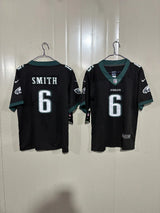 Philadelphia Eagles 25/26 Smith #6 Black NFL Game Kids Jersey