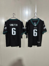 Philadelphia Eagles 25/26 Smith #6 Black NFL Game Kids Jersey
