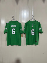 Philadelphia Eagles 25/26 Smith #6 Green NFL Game Kids Jersey