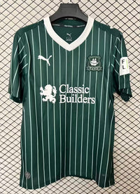 Plymouth 26/27 Dark Green/White Pinstripes Home Jersey