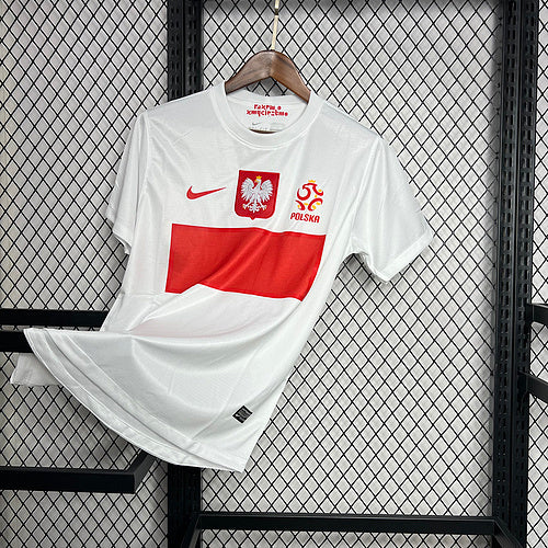 Poland 2012 Vintage Retro White Home Jersey