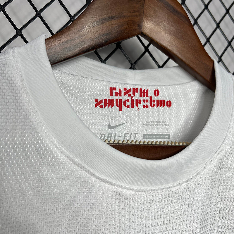 Poland 2012 Vintage Retro White Home Jersey