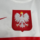 Poland 2012 Vintage Retro White Home Jersey