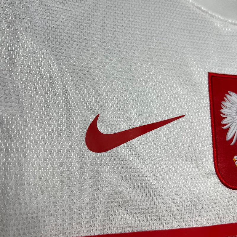 Poland 2012 Vintage Retro White Home Jersey