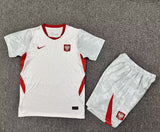 Poland 2026 World Cup White/Red Home Kids Jersey Set