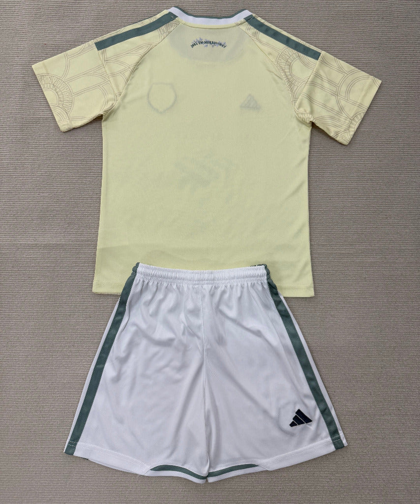 Portland 26/27 Yellow/Grey Away Kids Jersey Set