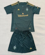 Portland Timbers 25/26 Green Home Kids Jersey Set
