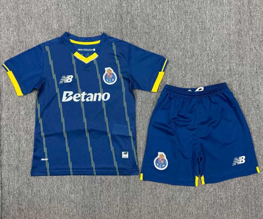 Porto 25/26 Blue/Yellow Fourth Kids Jersey Set