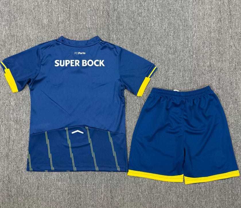 Porto 25/26 Blue/Yellow Fourth Kids Jersey Set