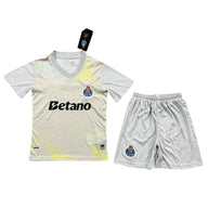Porto 26/27 Gray/Yellow Goalkeeper Kids Jersey Set