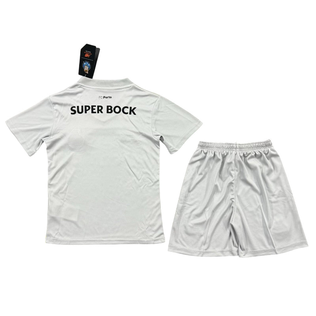Porto 26/27 Gray/Yellow Goalkeeper Kids Jersey Set