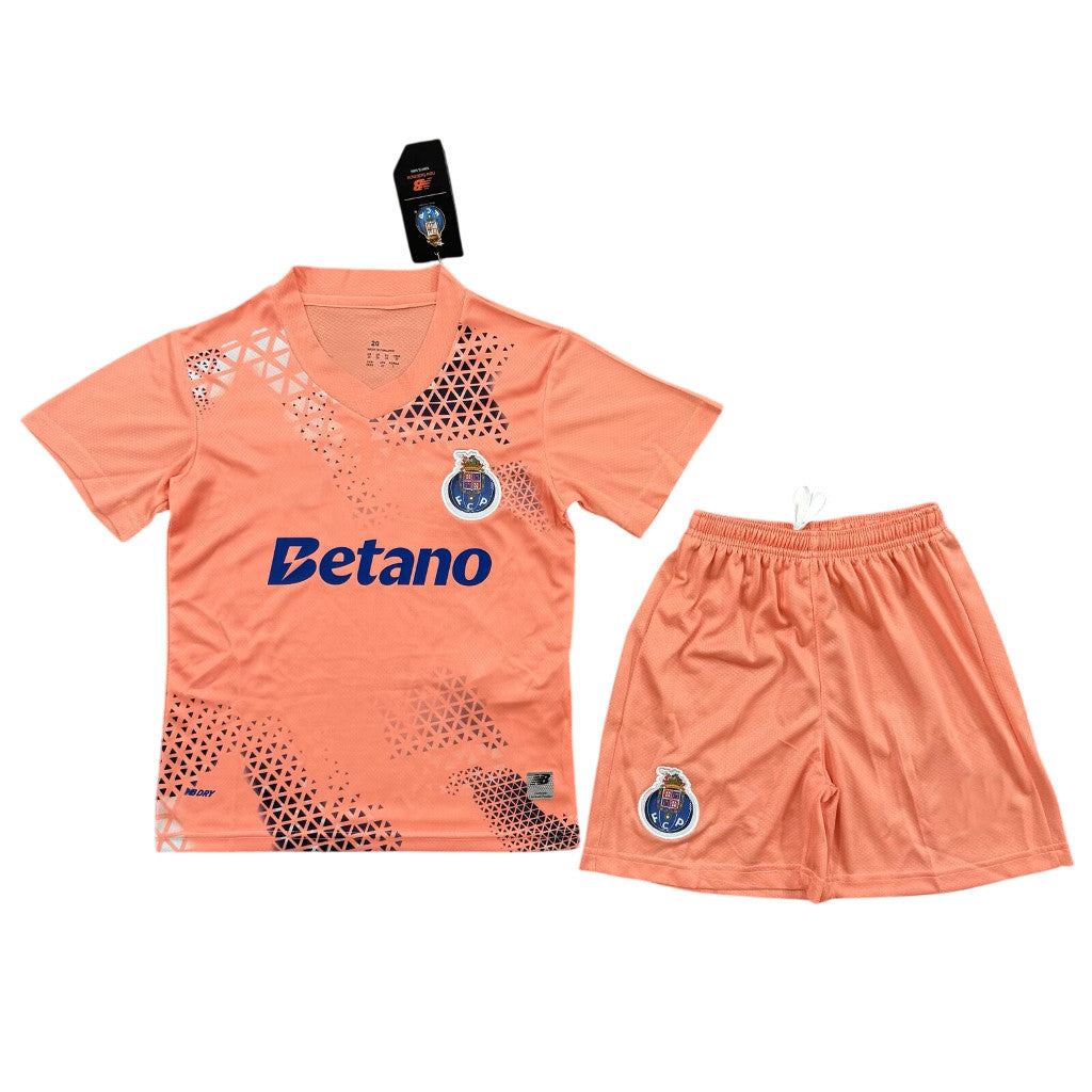 Porto 26/27 Orange Goalkeeper Kids Jersey Set
