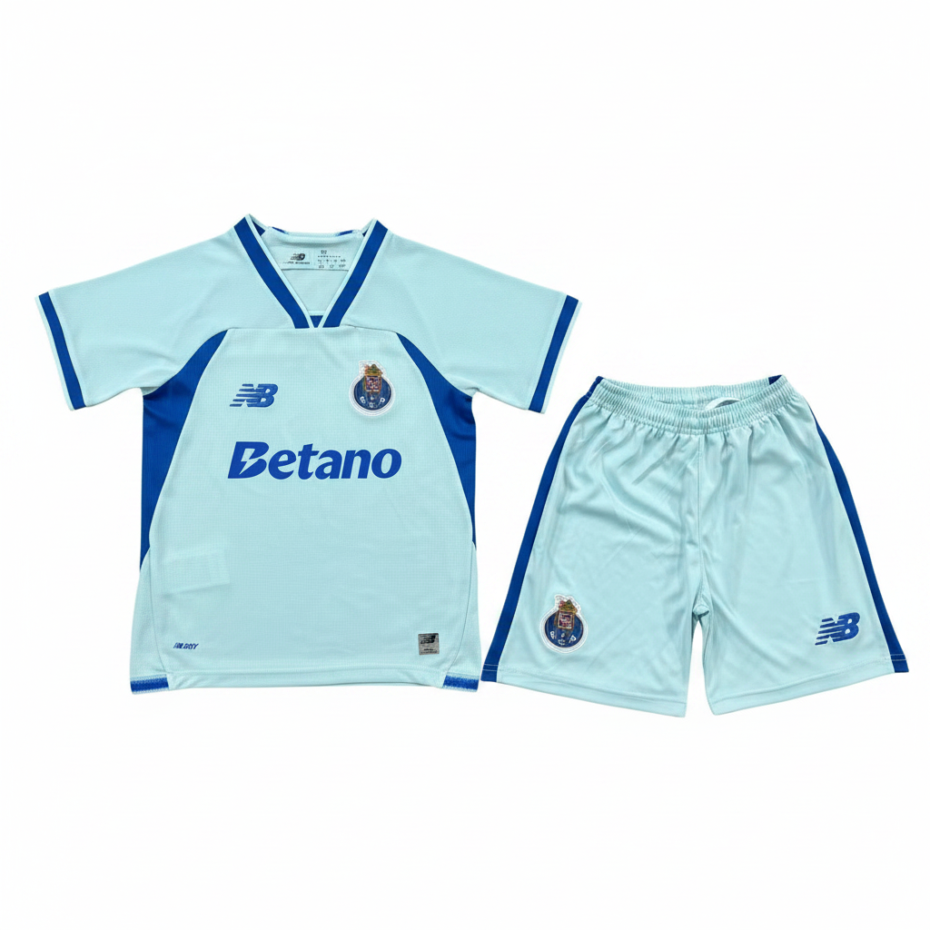 Porto 26/27 White/Blue 3rd Kids Jersey Set