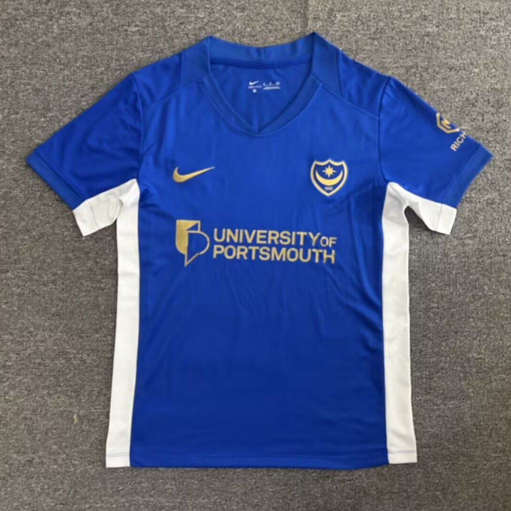 Portsmouth 26/27 Blue/White/Gold Home Jersey