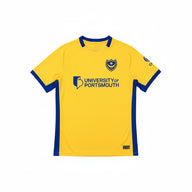 Portsmouth 26/27 Yellow with Royal Blue Side Striping Away Jersey