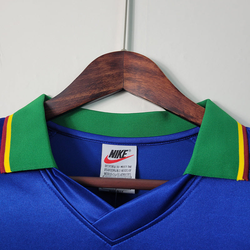 Portugal 1998 Vintage Retro Blue Away Jersey