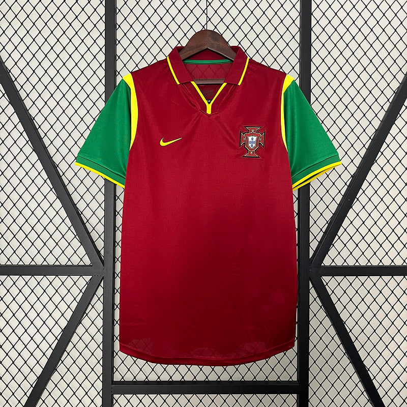 Portugal 1998 Vintage Retro Red/Green Home Jersey