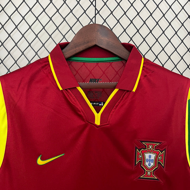 Portugal 1998 Vintage Retro Red/Green Home Jersey