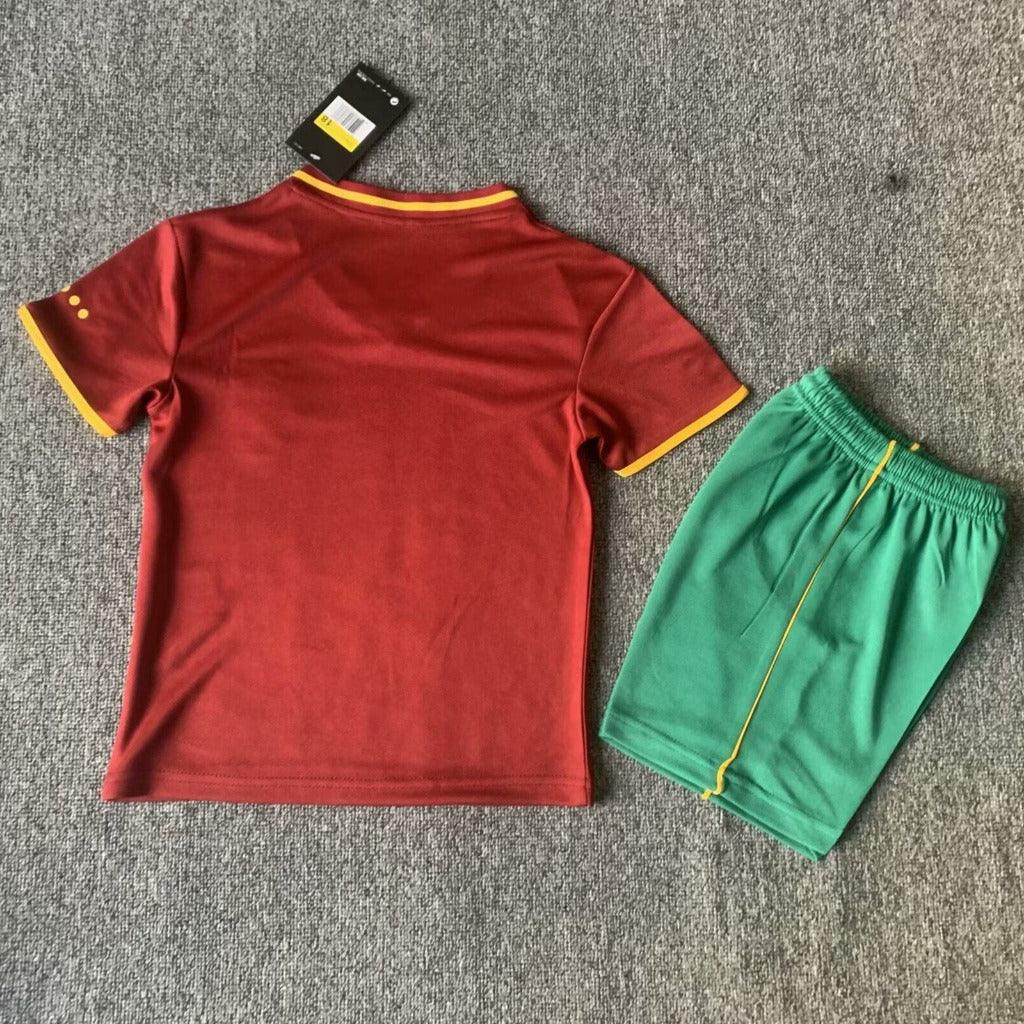 Portugal 2000 Vintage Retro Home Kids Jersey Set