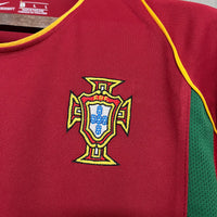 Portugal 2002 Vintage Retro Red/Green Home Jersey