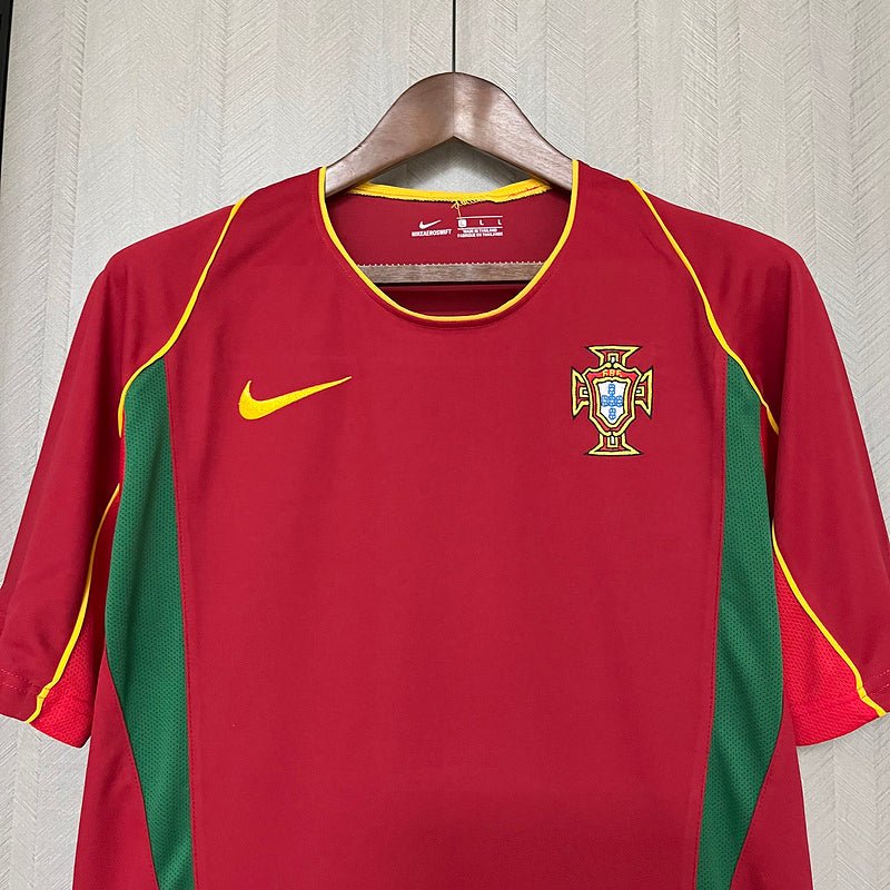 Portugal 2002 Vintage Retro Red/Green Home Jersey
