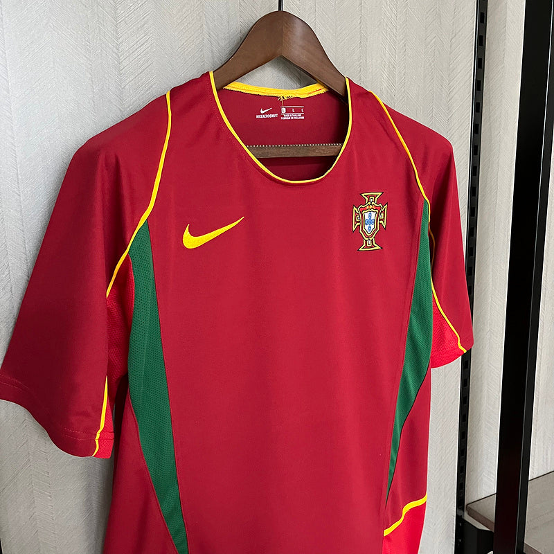 Portugal 2002 Vintage Retro Red/Green Home Jersey