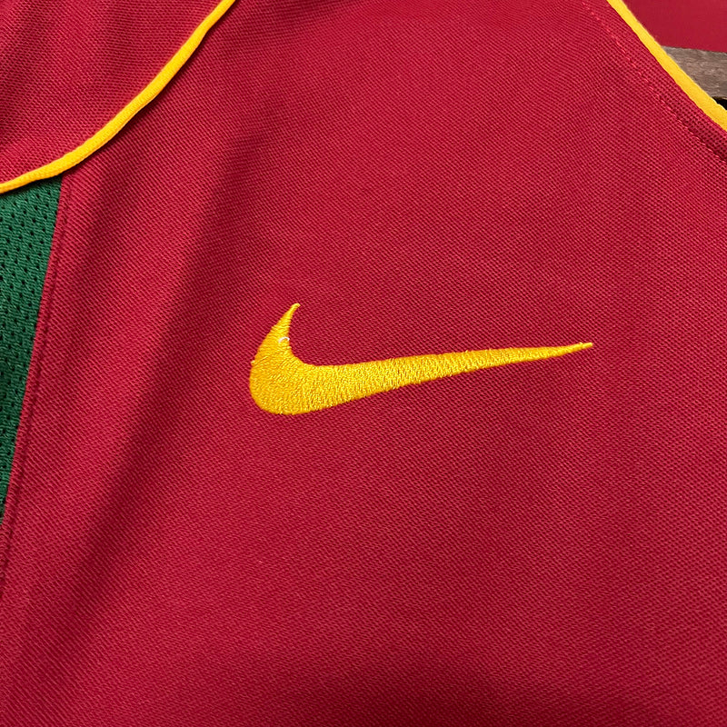 Portugal 2002 Vintage Retro Red/Green Home Jersey