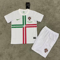 Portugal 2012 Vintage Retro Away Kids Jersey Set
