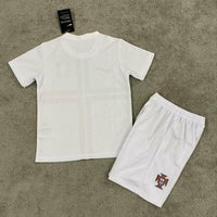 Portugal 2012 Vintage Retro Away Kids Jersey Set