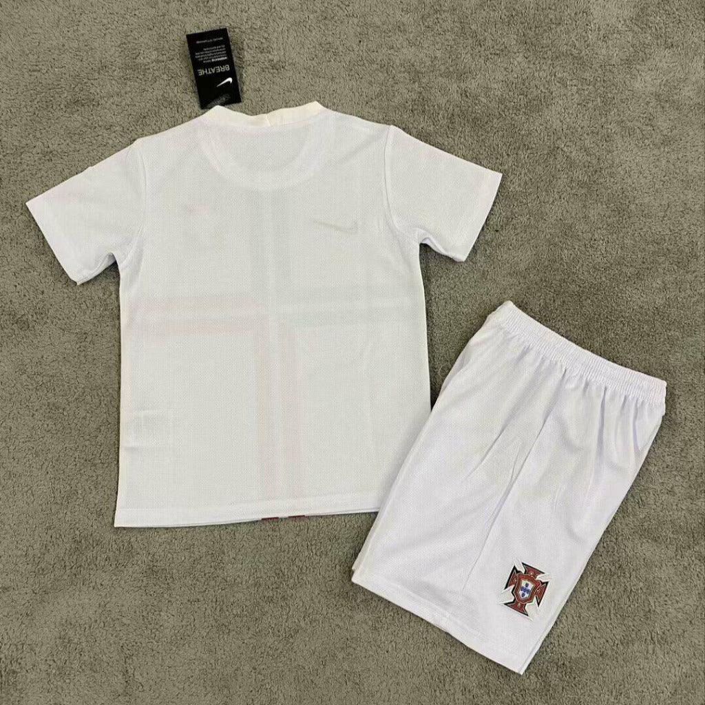Portugal 2012 Vintage Retro Away Kids Jersey Set