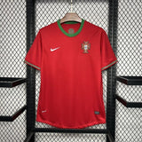 Portugal 2012 Vintage Retro Red with Green Trim Home Jersey