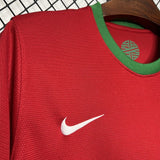 Portugal 2012 Vintage Retro Red with Green Trim Home Jersey