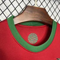 Portugal 2012 Vintage Retro Red with Green Trim Home Jersey