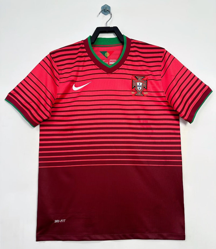 Portugal 2014 Retro Red/Maroon Home Stadium Jersey