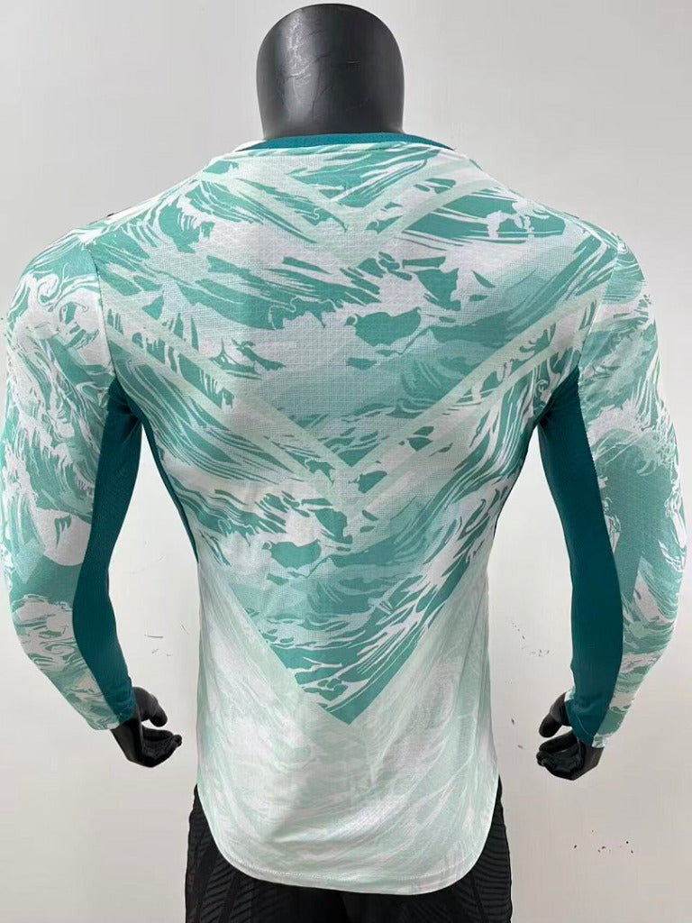 Portugal 2026 Blue/White Away Long Sleeve Player Version Jersey