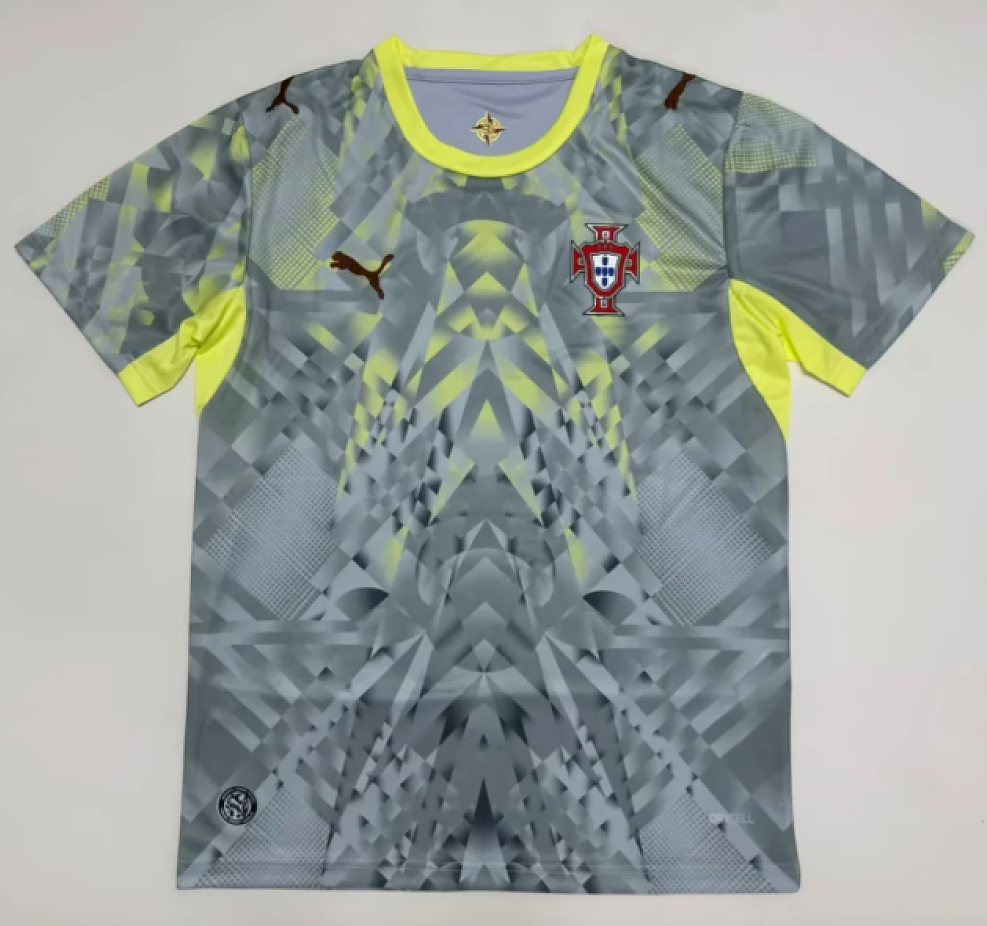 Portugal 2026 Gray/Yellow Goalkeeper Jersey