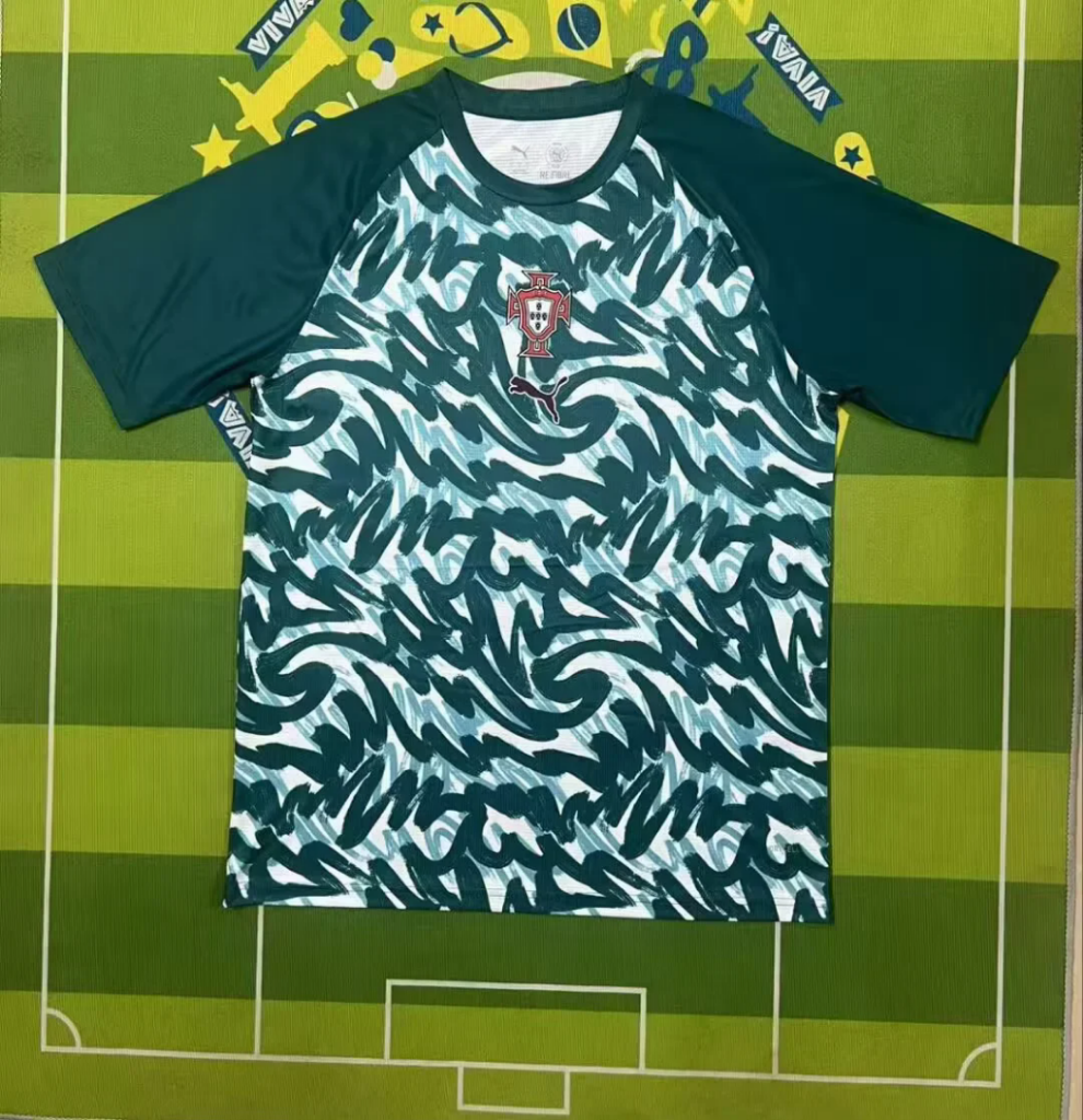 Portugal 2026 Green/White Pre-Match Jersey