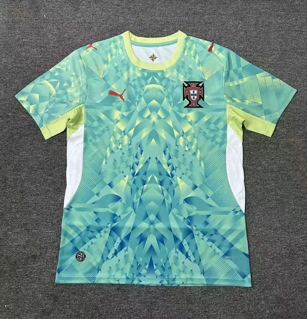 Portugal 2026 Mint Green/Blue Goalkeeper Jersey