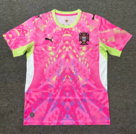 Portugal 2026 Pink/Lime Green Goalkeeper Jersey