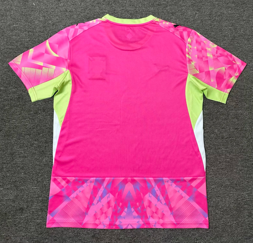 Portugal 2026 Pink/Lime Green Goalkeeper Jersey