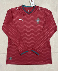 Portugal 2026 Red/Blue Home Long Sleeves Jersey
