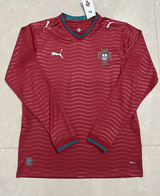 Portugal 2026 Red/Blue Home Long Sleeves Jersey
